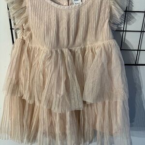 Pale Pink Tulle Layered Dress
